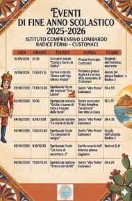 Eventi di fine anno scolastico 2025/26